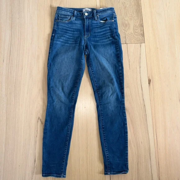 PAIGE Hoxton Ankle Jeans Medium Wash Size 26 - Picture 1 of 6